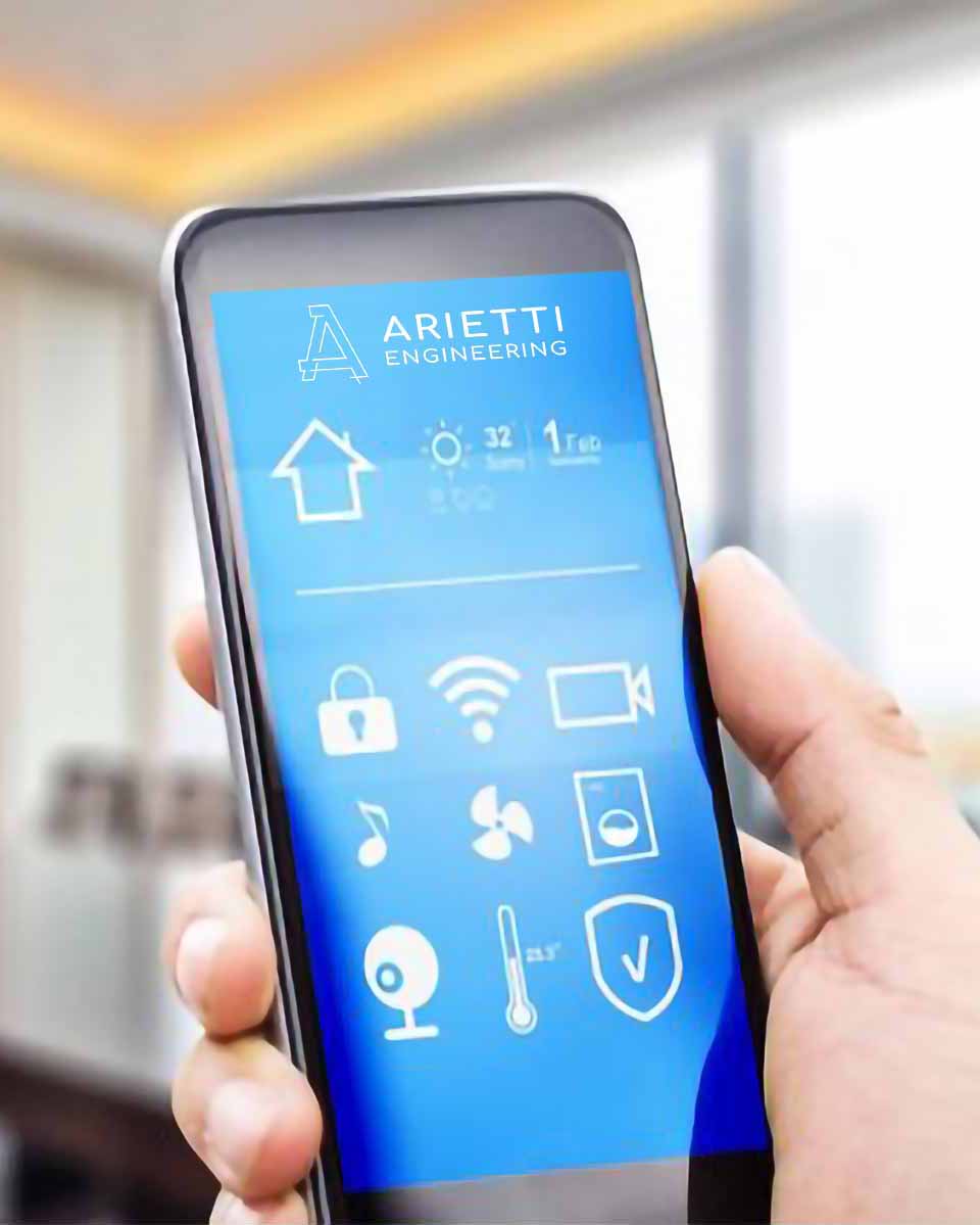 ARIETTI ENGINEERING | Domotica: possiamo realizzare la gestione coordinata di tutti i sistemi e dispositivi del tuo immobile, sia per l’ambiente abitativo (Smart Home) che di lavoro